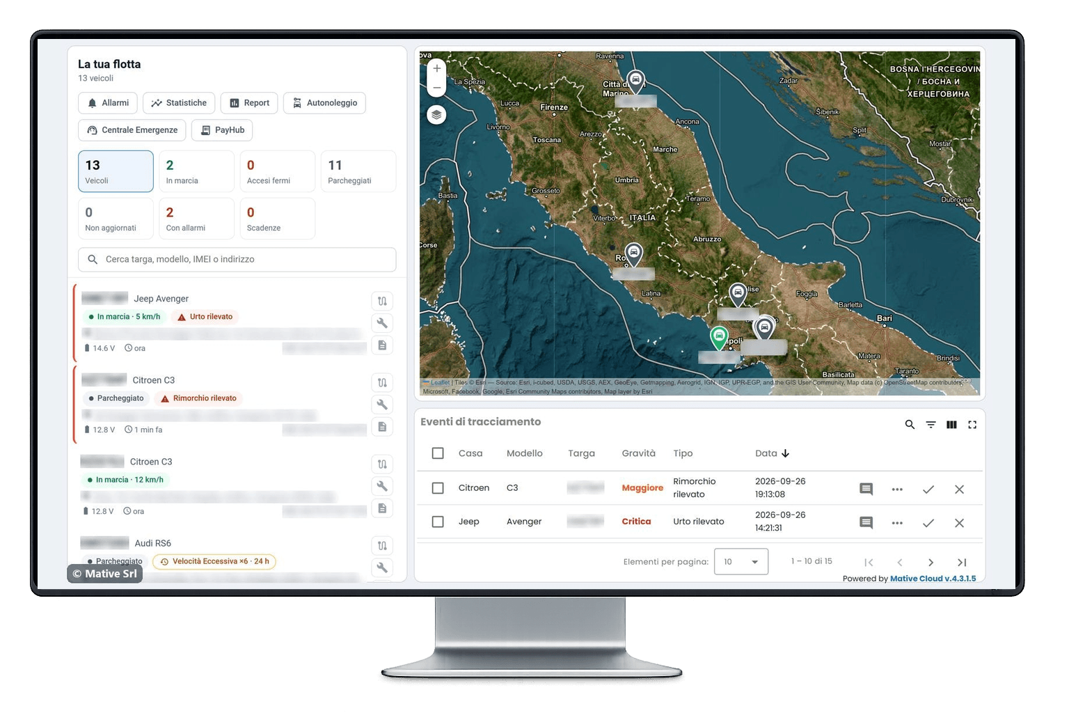 Mative Cloud TC: Fleet Monitor Module